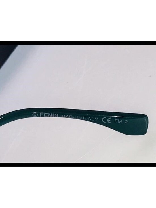 Green 0248 Waves Ff0248s Stripe Flash Mirrored Round Runway Sunglasses main image 9